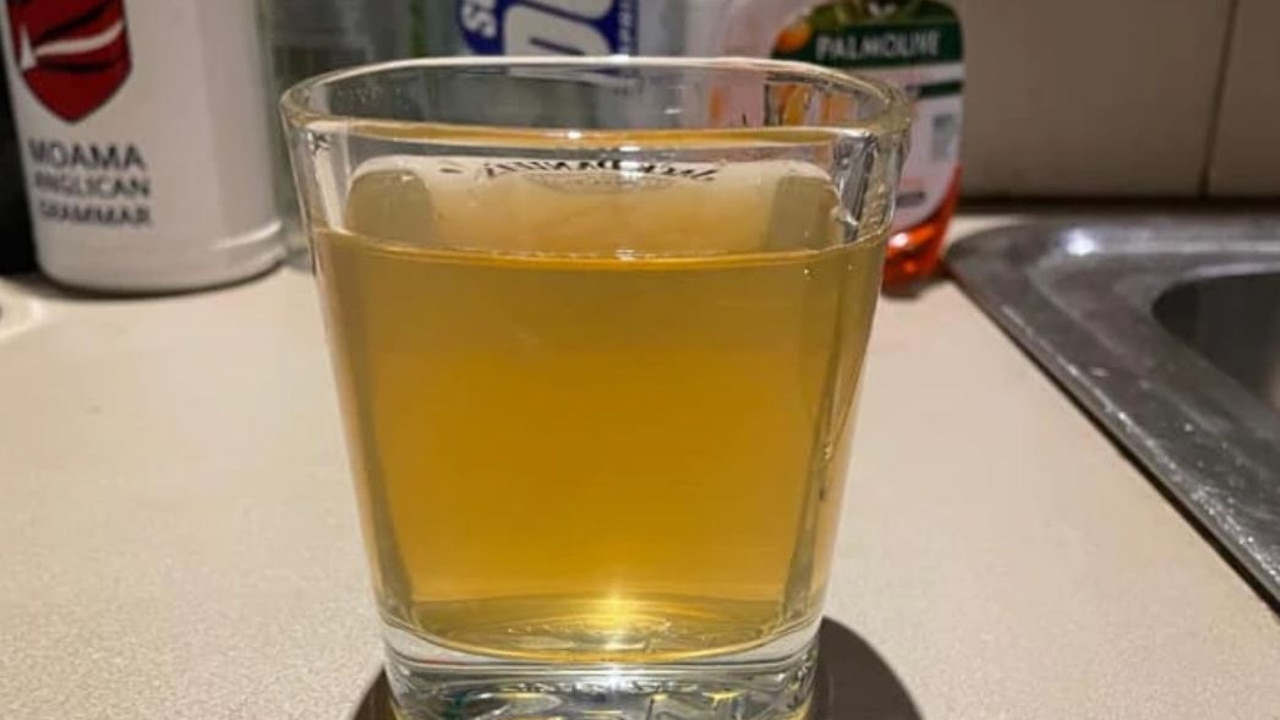This is the state of tap water in Moama in southern New South Wales. Picture: Facebook