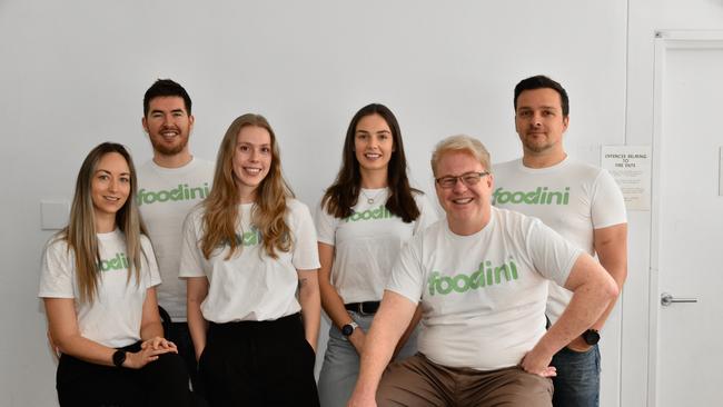 Foodini’s team of Rachel Malone, Dylan McDonnell, Hannah Crane, Emma Duncan, Kent Bolton and Timo Kugler.