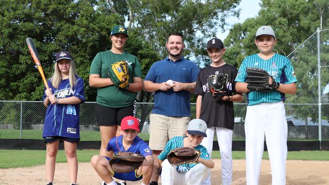 Donna White, Paula Doherty, Phillip Thompson, Cameron Lewis, Blake De Satge, (front) Cooper White, Daniel Lewis. Picture: Supplied