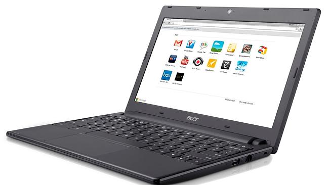 One of the Google Chromebook "laptops" that Microsoft slams in its latest anti-Google campaign. Sour...