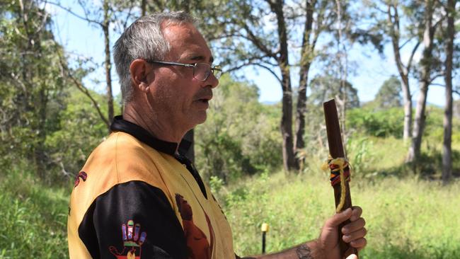 Wit-boooka has been among a group of activists fighting to preserve the site for several years., claiming it is sacred to First Nations people. Photo: Kristen Camp