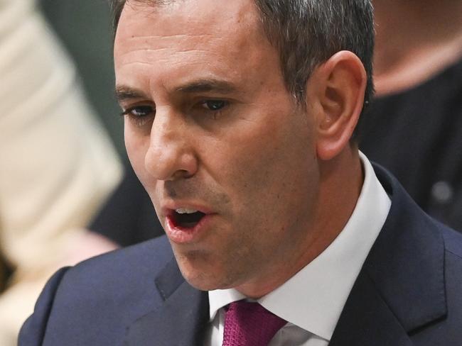 CANBERRA, AUSTRALIA, NewsWire Photos. AUGUST 1, 2023: Federal Treasurer Jim Chalmers  during Question Time at Parliament House in Canberra. Picture: NCA NewsWire / Martin Ollman