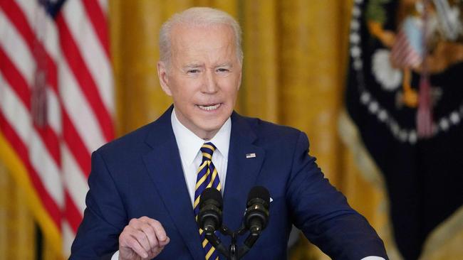 US President Joe Biden at the White House on Thursday (AEDT). Picture: AFP