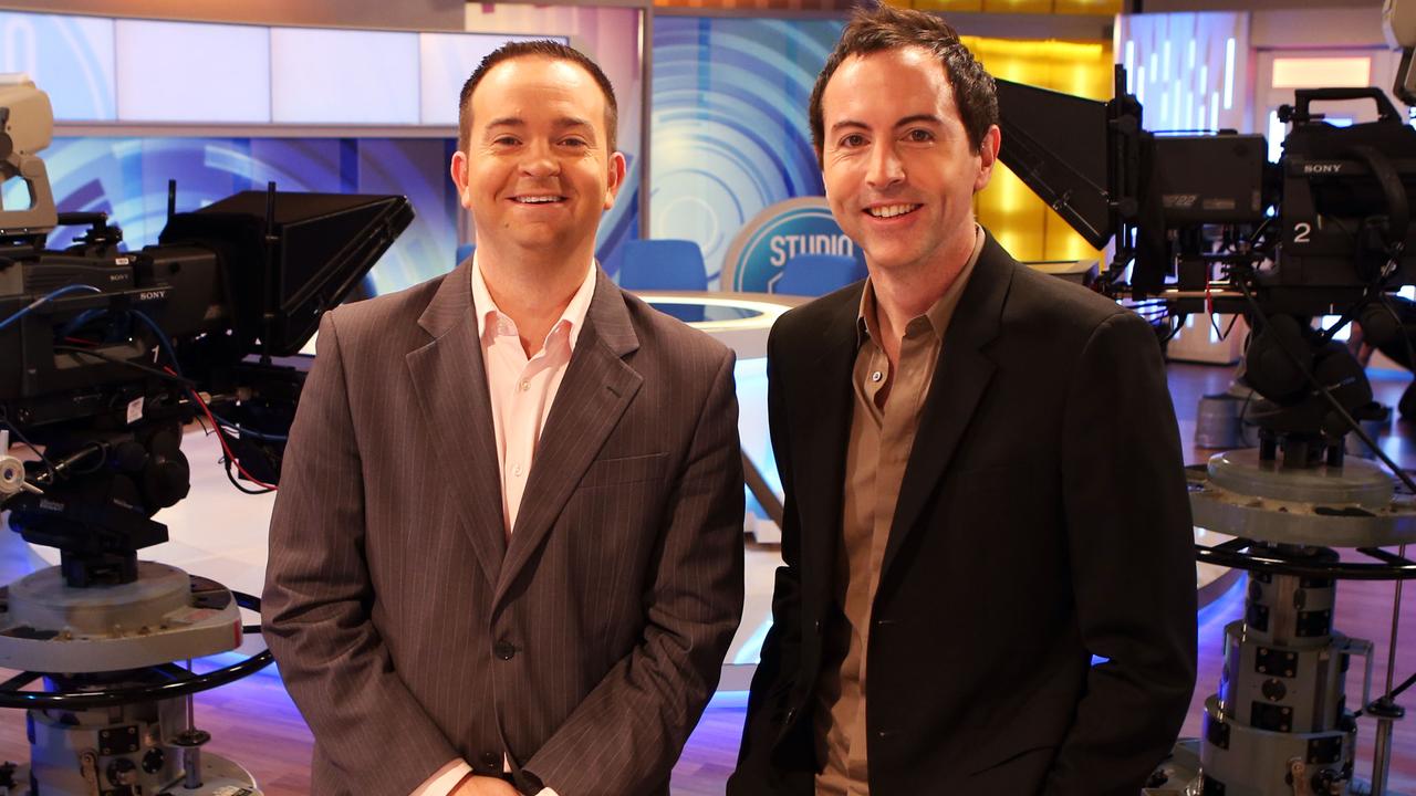 Rob McKnight (left) and Adam Boland were the launch producers of Studio 10. Picture: Mooy Sam