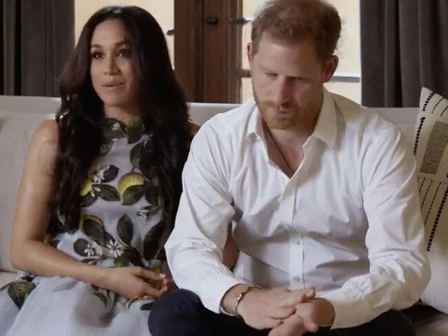 Meghan Markle, Prince Harry made surprise appearance in a Spotify ad promoting their podcast Archewell Audio. Picture: Supplied