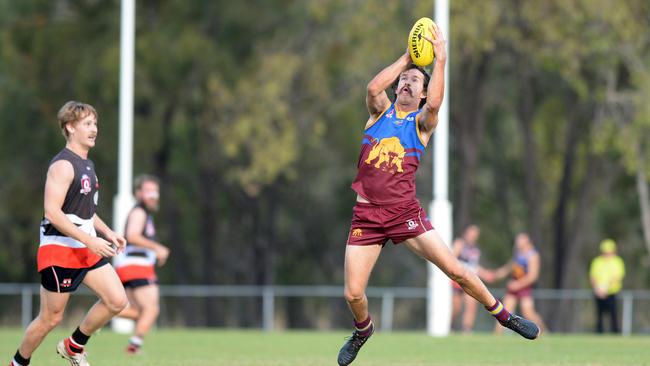 AFL - Glenmore player Tim Higgins in the AFL game against BITS at Stenlake Park.