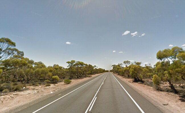 A stretch of the Calder Highway between Hattah-Robinvale Rd and Old Calder Highway, where the crash happened. Picture: Google Maps