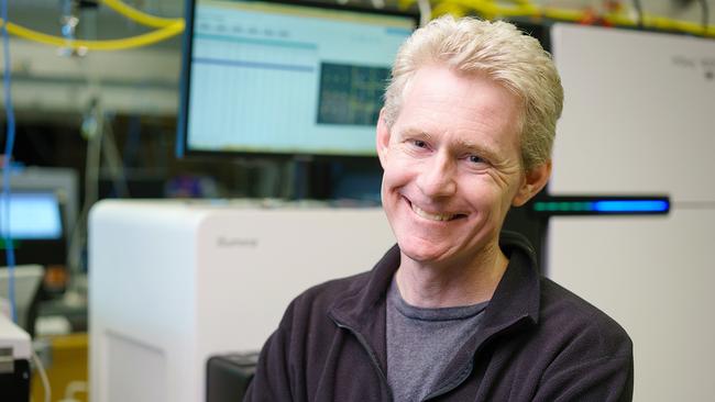 Joe DeRisi, UCSF professor and chair of the Biochemistry and Biophysics department in one his labs. Picture: University of California at San Francisco