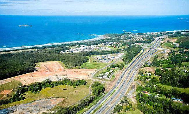 The Coffs Harbour Pacific Highway bypass project is awaiting more than $1 billion in Federal funding. Picture: Trevor Veale