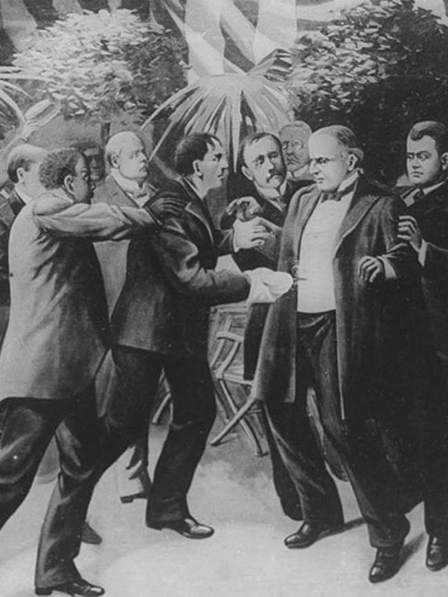 The fatal wounding of President William McKinley.