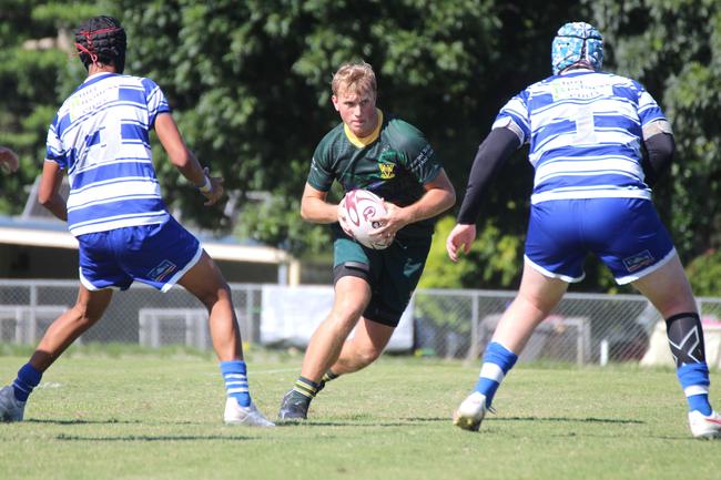 Ballymore Cup rugby action at the Albany Creek Brumbies Junior Rugby Union Club on Friday, April 12, 2024.