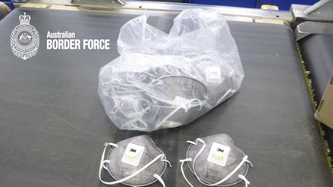 Australian Border Force has seized PPE shipments to stamp out hoarding and profiteering.