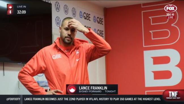 Buddy emotional post jersey presentation