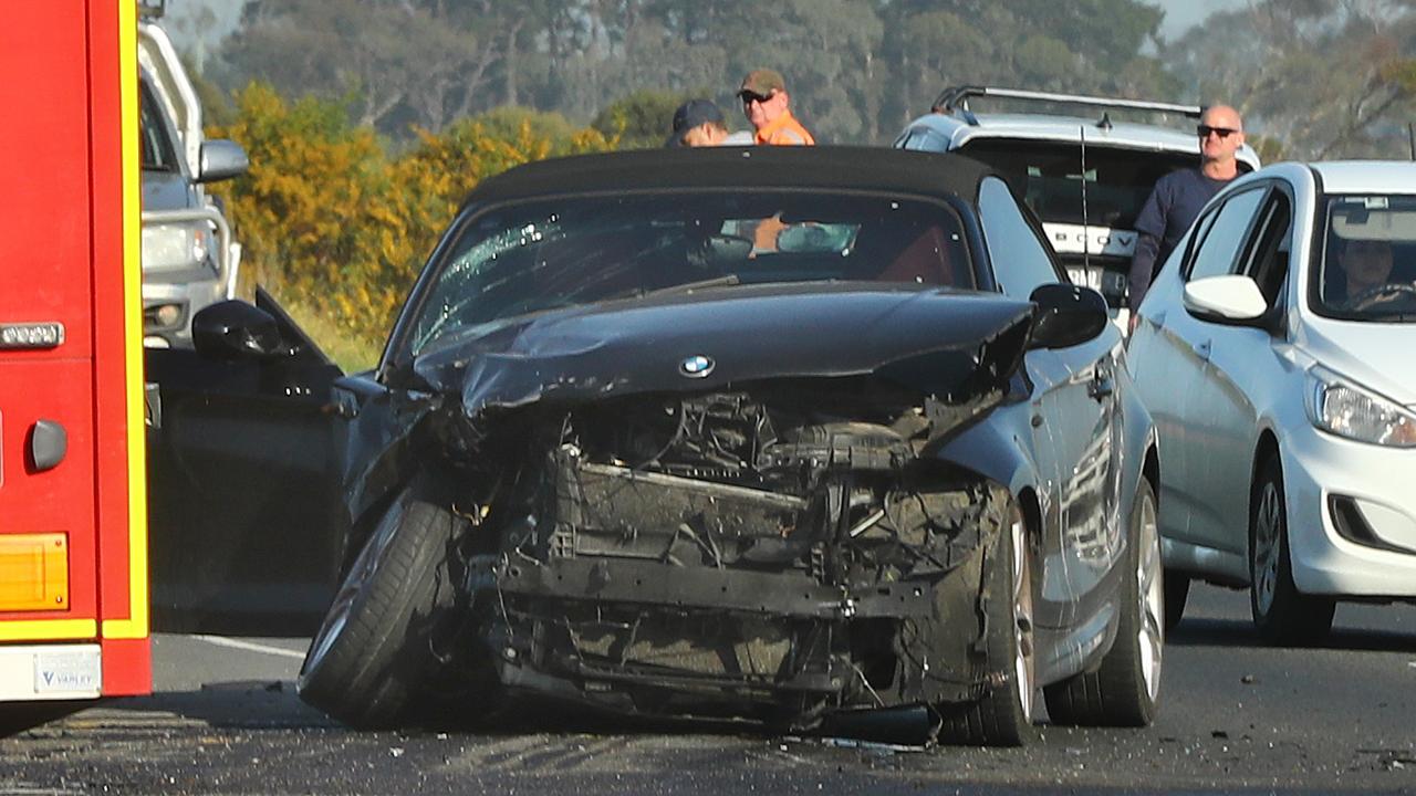 Two hospitalised following head-on smash near Barwon Heads