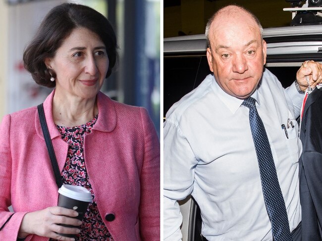 A split image showing Gladys Berejiklian and Daryl Maguire.