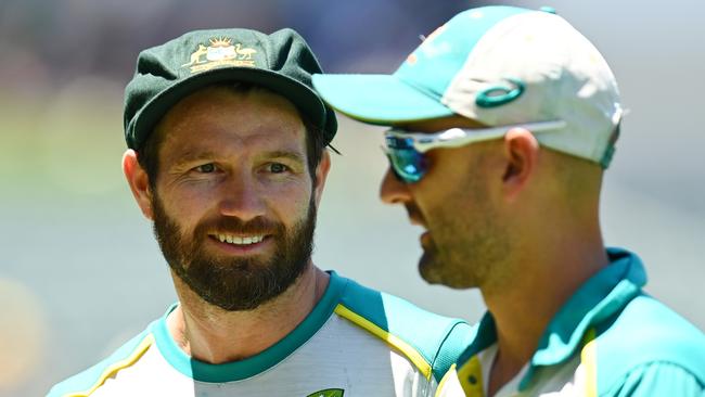 Michael Neser with his baggy green. Picture: Getty Images