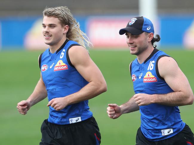 Bailey Smith at training at Whitten Oval for the Western Bulldogs. June 17, 2022. Picture: David Crosling