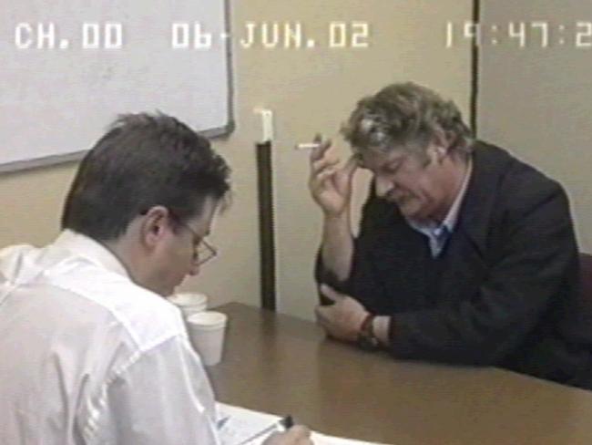 Malcolm Clarke explains to detective Tim Day how he killed Bonny.