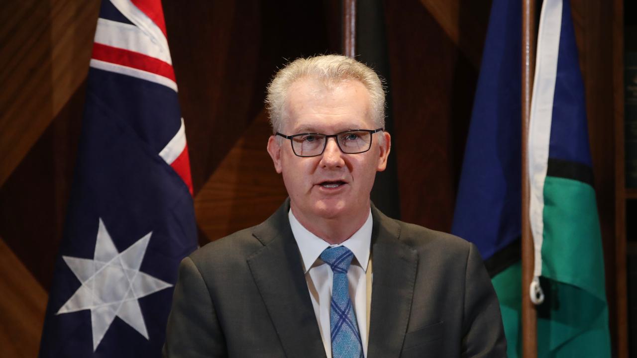 Home Affairs Minister Tony Burke says young Australians are becoming ‘radicalised faster and radicalised online’. Picture: NewsWire / David Crosling