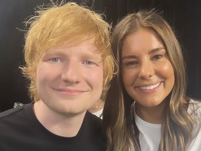 Ed Sheeran and Lauren Phillips