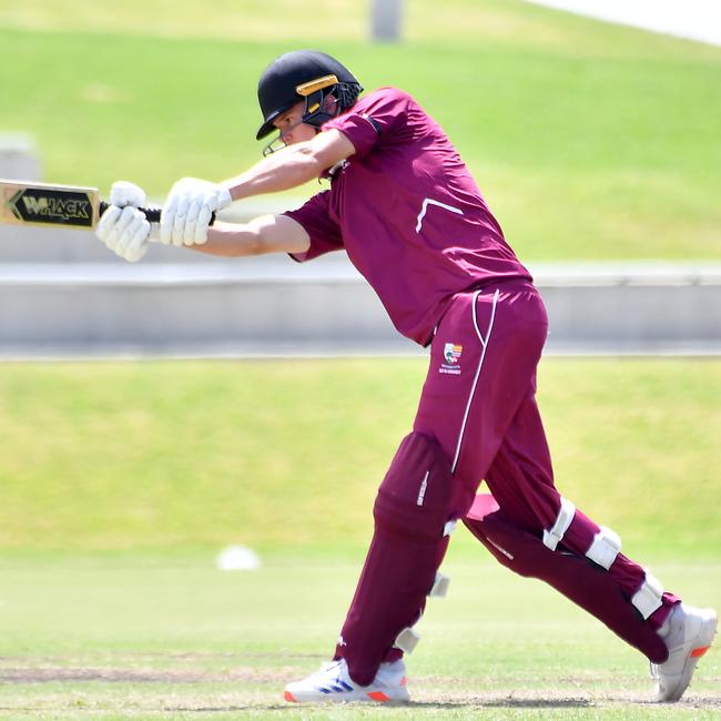 Ipswich batsman Callum Pamenter GPS First XI cricket between Terrace and Ipswich Grammar School Saturday February 1, 2025. Picture, John Gass