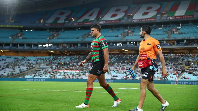 Latrell Mitchell was injured on the weekend. Picture: Getty Images