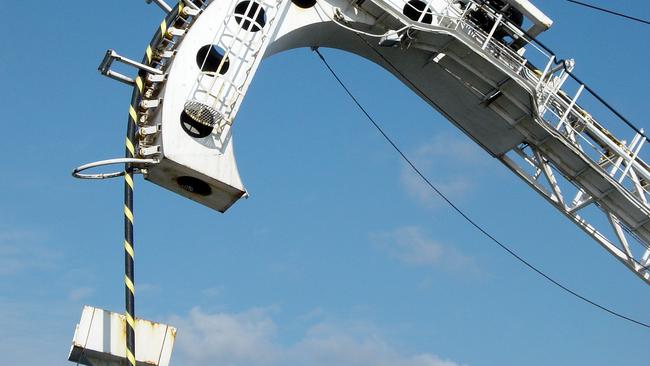 Part of the Basslink Interconnector cable being laid. Picture: Basslink