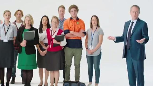 Can you see what’s missing in Labor’s new ad? Picture: Supplied.