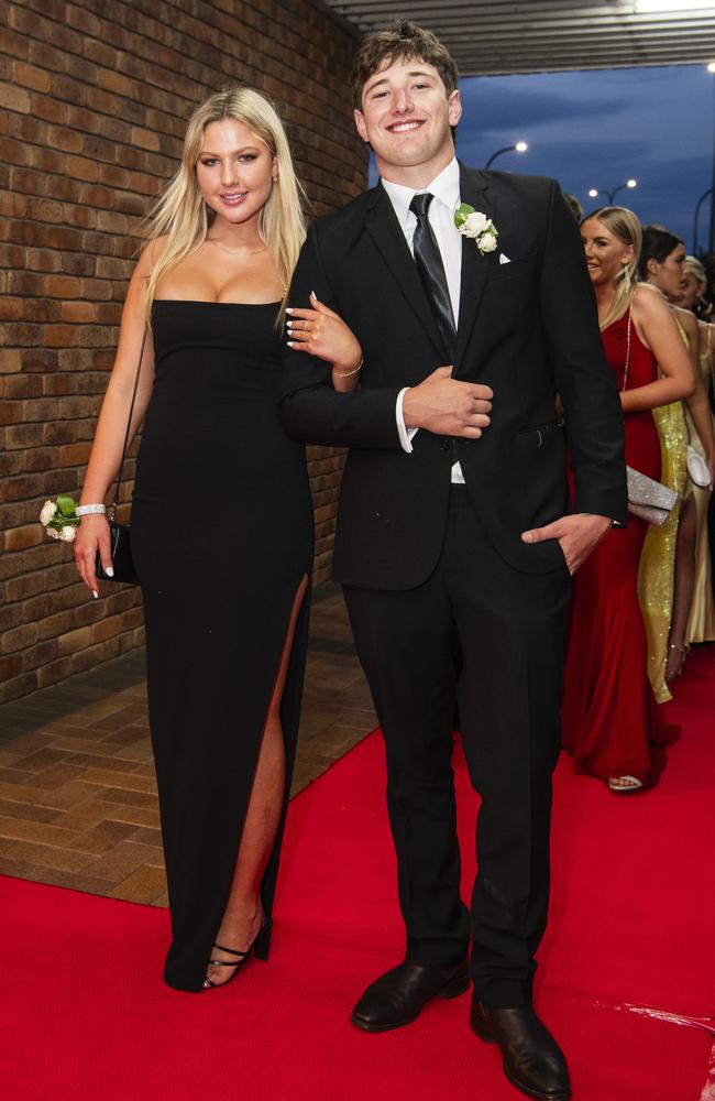 Helaina Williams and Campbell Chappel at Toowoomba Grammar School formal at Rumours International, Wednesday, November 15, 2023. Picture: Kevin Farmer