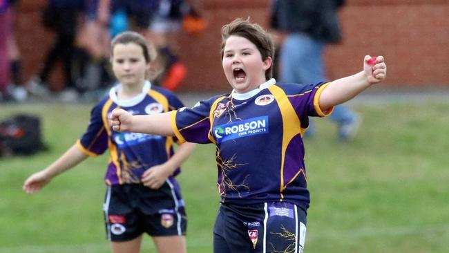 Gosford Kariong Storm U10 players will be among dozens of teams celebrating new funding from Wyong Leagues Club Group. Photo: Andrew Stark