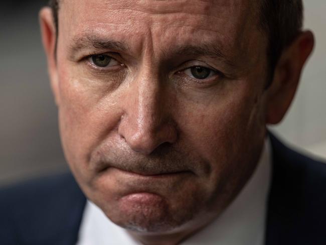 SYDNEY, AUSTRALIA - NewsWire Photos March 7, 2021: Western Australia Premier Mark McGowan speaking to media outside the Federal Court, Sydney. Picture: NCA NewsWire / James Gourley