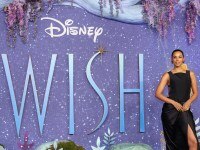LONDON, ENGLAND - NOVEMBER 20: Rochelle Humes attends the UK Premiere of Walt Disney Animation Studios', "Wish" at the Odeon Leicester Square on November 20, 2023 in London, England. (Photo by Tristan Fewings/Getty Images for Walt Disney Studios Motion Pictures UK)