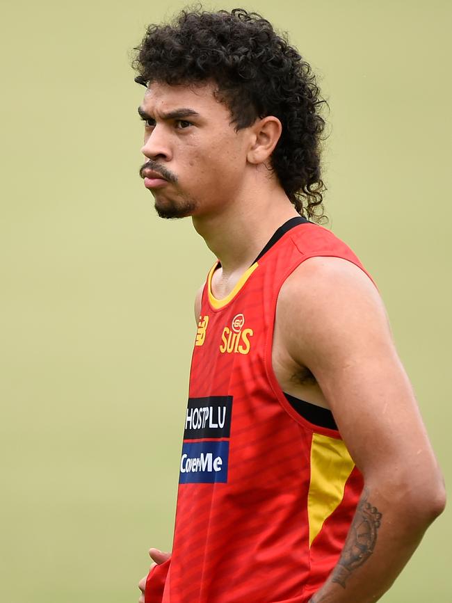 Darwin Buffaloes product Malcolm Rosas Jr during a Gold Coast Suns training session. Picture: Matt Roberts/AFL Photos/via Getty Images