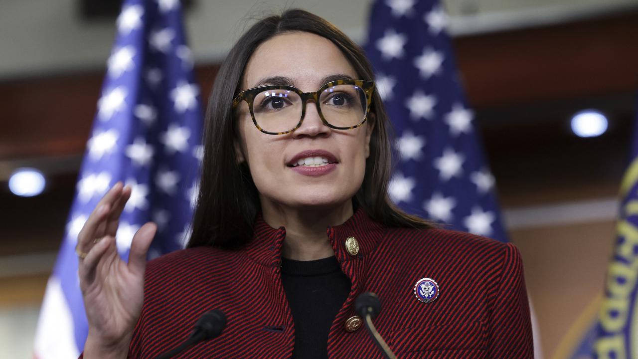 US politician Alexandria Ocasio-Cortez. Picture: Kevin Dietsch / Getty Images North America / Getty Images via AFP