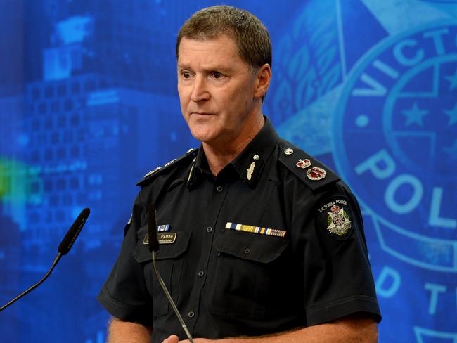 Victoria Police chief commissioner Shane Patton. Picture: Andrew Henshaw.