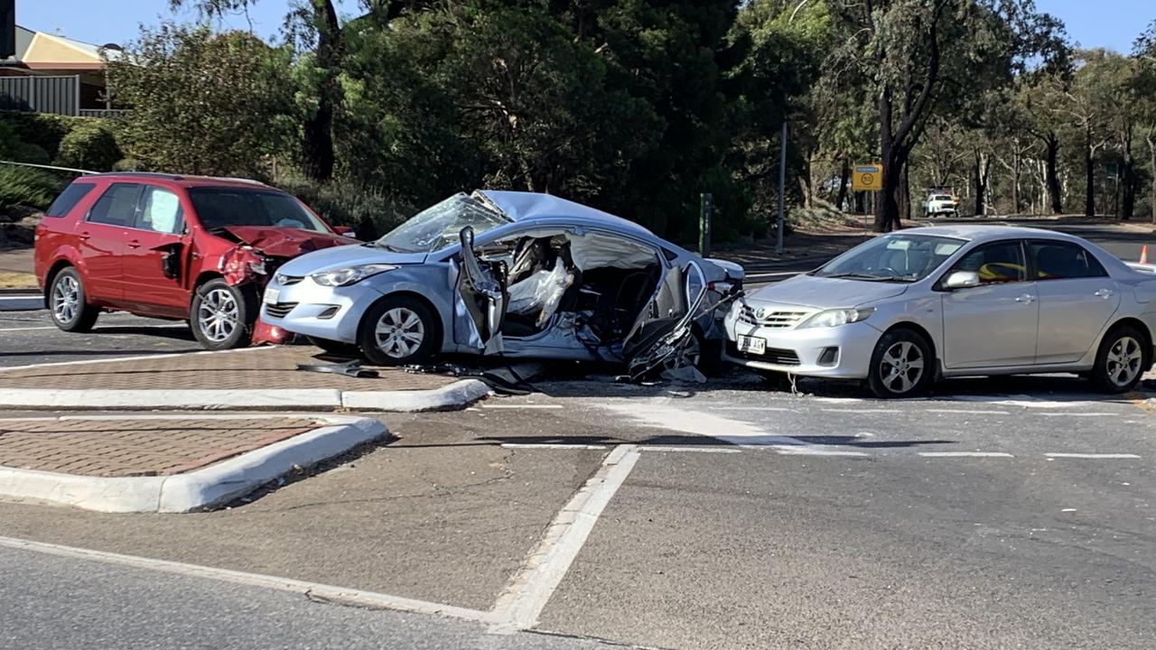 The fatal crash at Golden Grove, in February claimed the life of a 32-year-old Blair Athol woman. Picture: George Yankovich