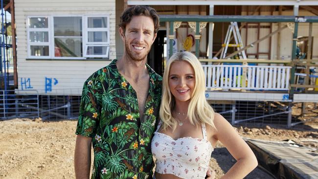 Gold Coast couple Dylan Adams and Jenny Heath from The Block 2022. Picture: Supplied.