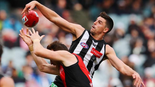 Scott Pendlebury will make his return from a finger injury. Picture: Michael Klein