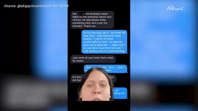 Woman quits after boss tells her to ‘cover up’ her body