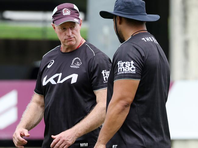 Coach Michael Maguire, Brisbane Broncos training, Red Hill. Picture: Liam Kidston