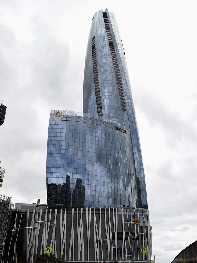 The Crown casino and hotel development at Barangaroo. Picture: NCA NewsWire/Bianca De Marchi