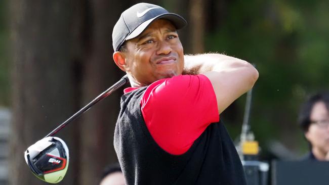 Tiger Woods will tee off in Melbourne after picking himself in the Presidents Cup team. Picture: AFP