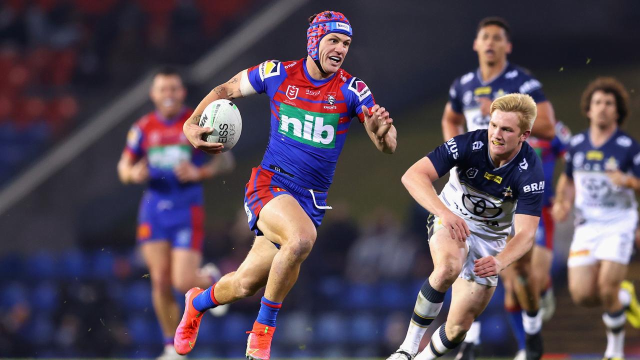 The Knights plan to move Kalyn Ponga into the halves, like Brisbane did with Darren Lockyer. Picture: Ashley Feder/Getty Images