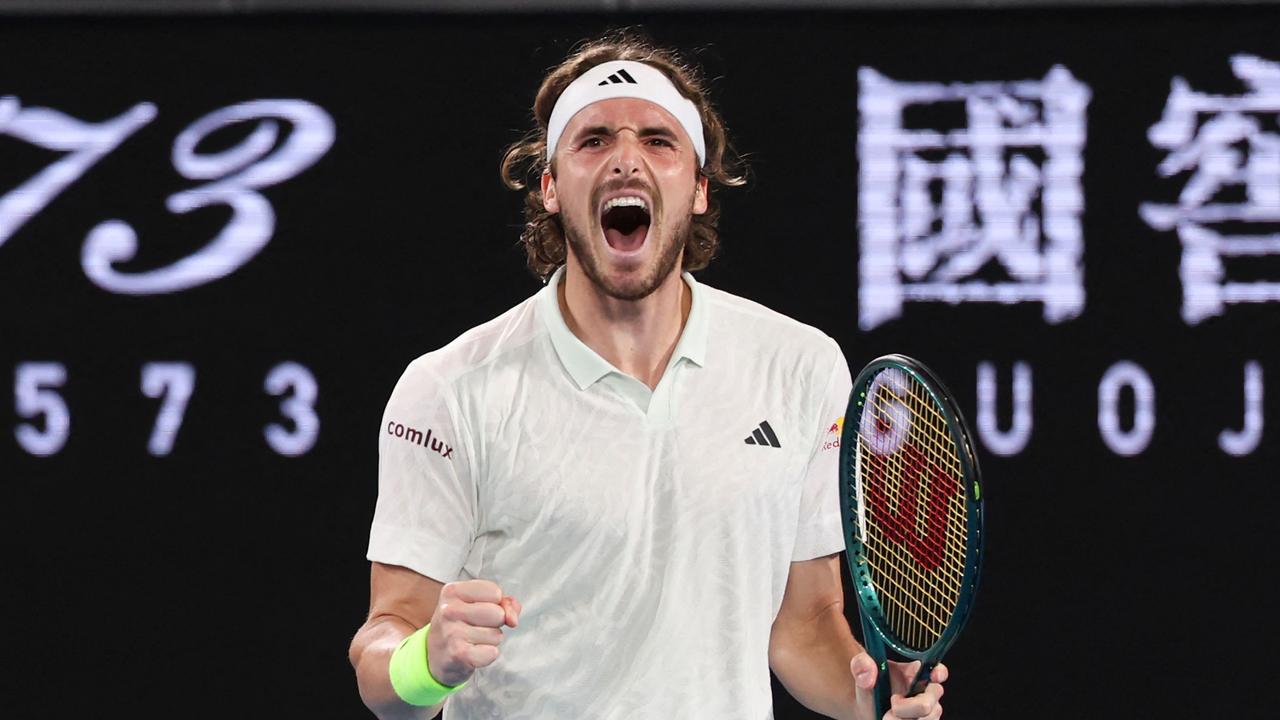 Greece's Stefanos Tsitsipas is chasing his first grand slam title. (Photo by Martin KEEP / AFP)