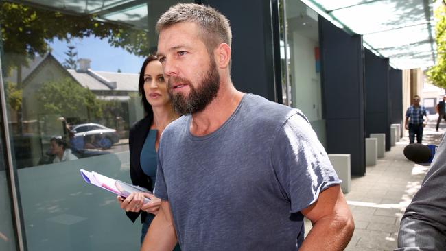 AFL premiership player Ben Cousins at a previous court appearance earlier this year.Picture: AAP Image/Richard Wainwright