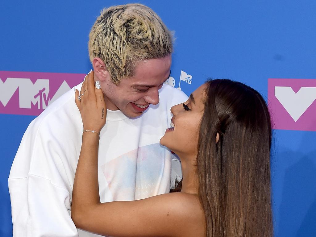 Pete Davidson and Ariana Grande attend the 2018 MTV Video Music Awards. Picture: Getty