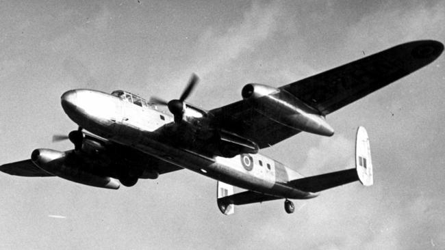 A British Lancastrian Mark III aeroplane like the one Flt-Sgt Donowa and his crew were assigned to.