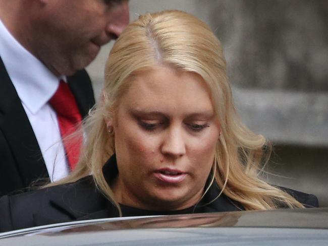 Tragic hoax ... Australian DJ Mel Greig leaves The Royal Courts of Justice on September 11, 2014 in London after the inquest into the death of Jacintha Saldanha. Photo by Peter Macdiarmid/Getty Images
