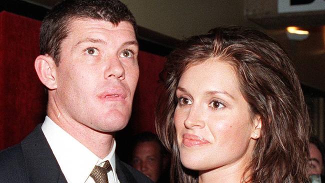 Media executive James Packer with fiancee mannequin Kate Fischer.