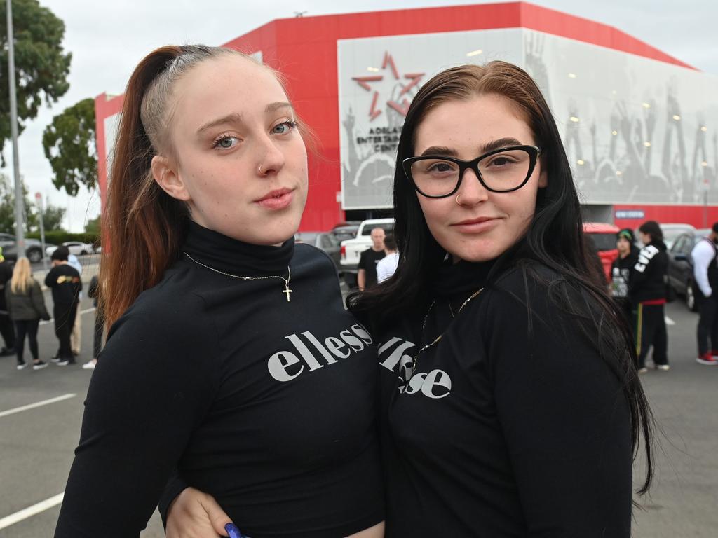 Fans outside the Snoop Dogg Concert at the Adelaide Entertainment centre. Picture: Keryn Stevens